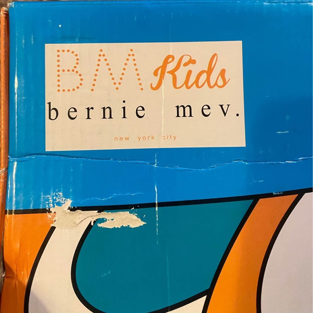 bernie mev. Kids Red and White Woven Sneakers - Picture 5 of 5